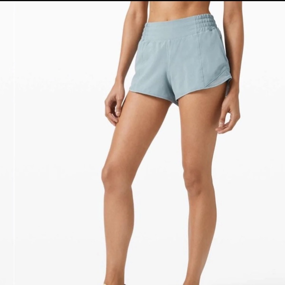 Lululemon Hotty Hot High Rise 2.5” Blue Cast